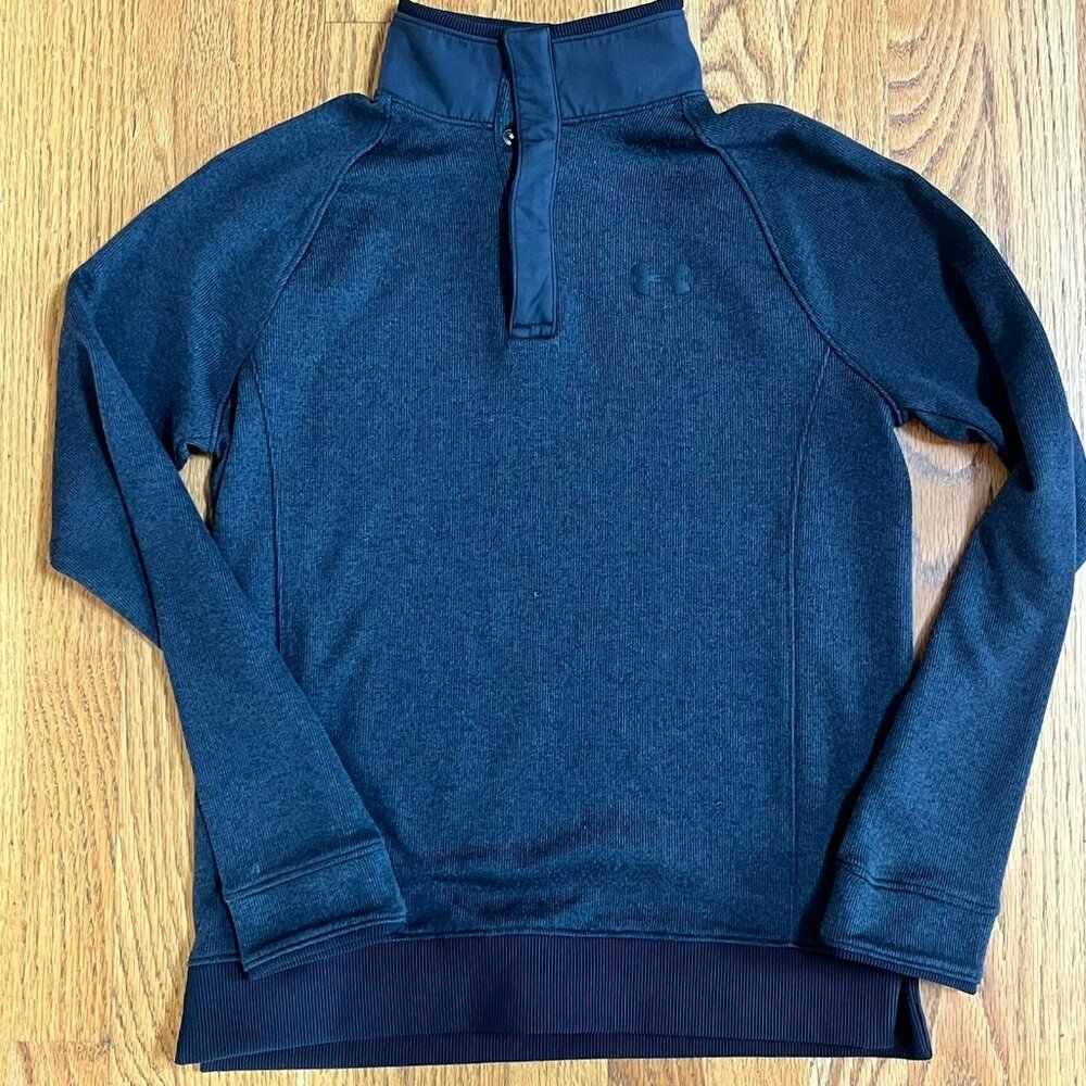 Boys Under Armour Quarter Button Up Sweater (Youth L)